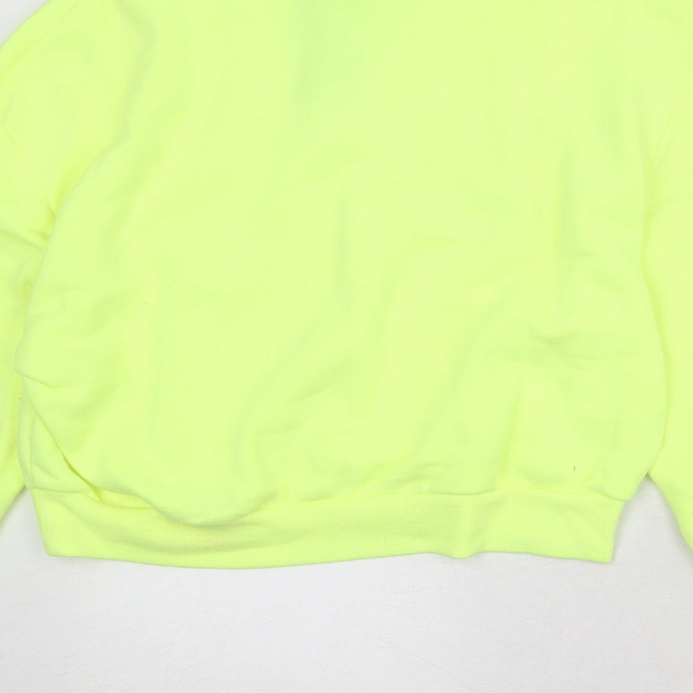 Womens UK Size M Divided by H&M Yellow Pullover Sweatshirt