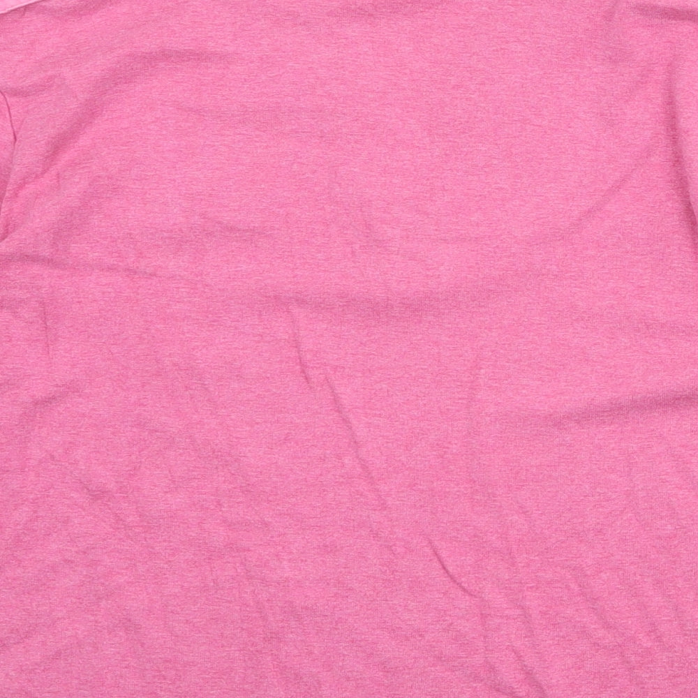 Womens UK Size L CC Pink Basic T-Shirt