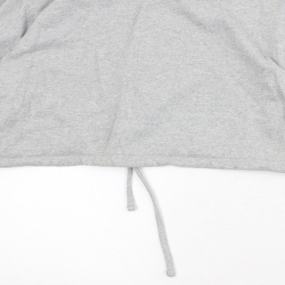 Boohoo Womens Grey Polyester Pullover Sweatshirt Size 12 Pullover