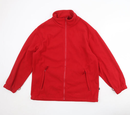 Mountain Life Womens Red Jacket Size 12 Zip