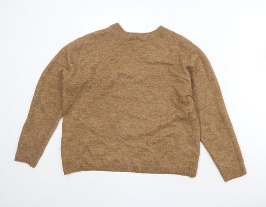 Womens UK Size S H&M Brown Pullover Jumper
