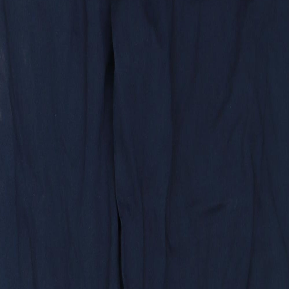 No Comment Mens Blue Cotton Trousers Size 30 in Regular Zip