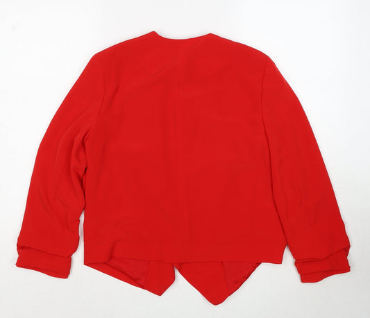 Womens UK Size 8 Dorothy Perkins Red Cardigan Jumper
