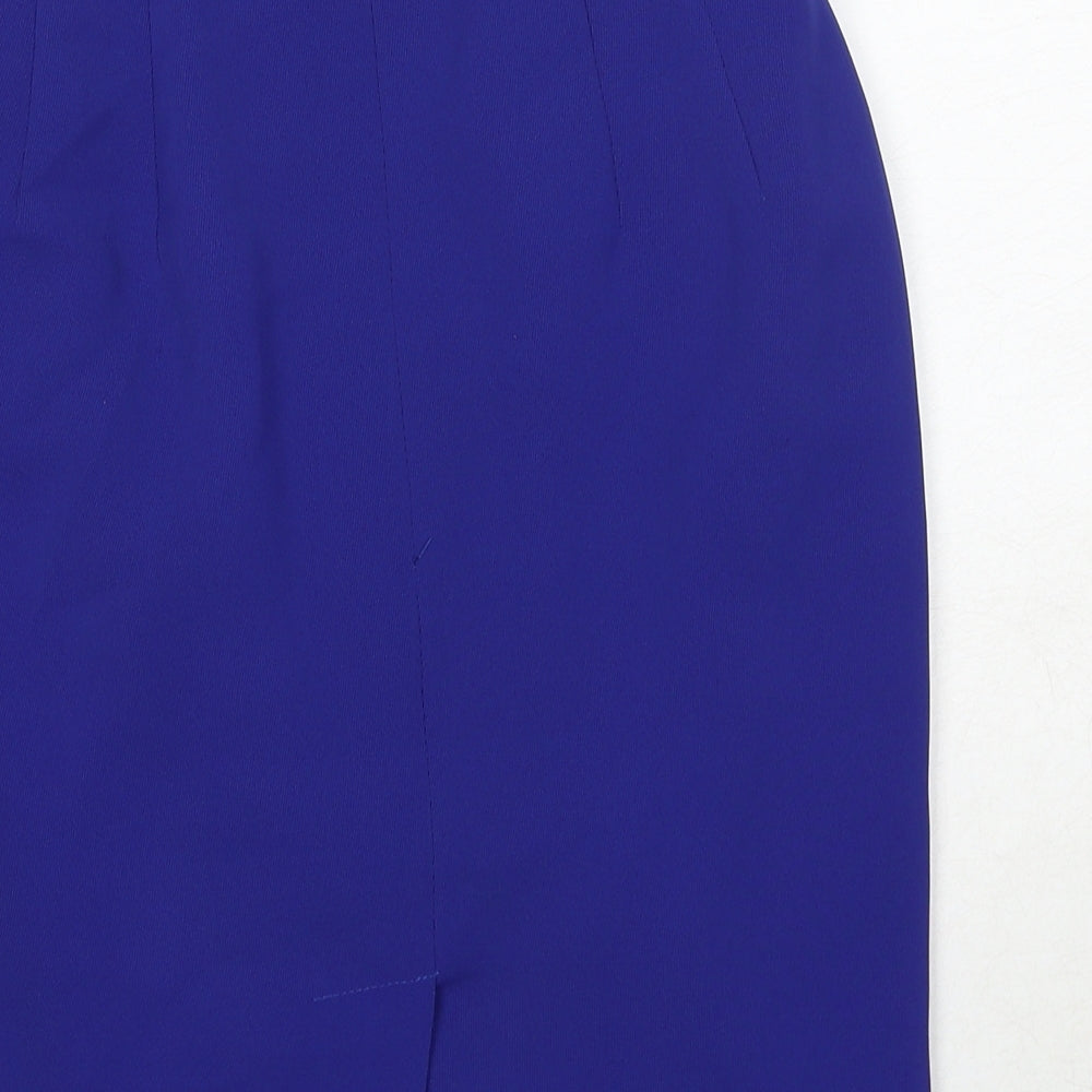 Principles Womens Blue Polyester Straight & Pencil Skirt Size 12 Zip