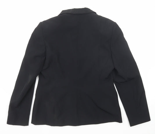 Debenhams Womens Black Polyester Jacket Suit Jacket Size 14