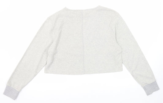 ellesse Womens Grey Round Neck Polyester Pullover Jumper Size 12