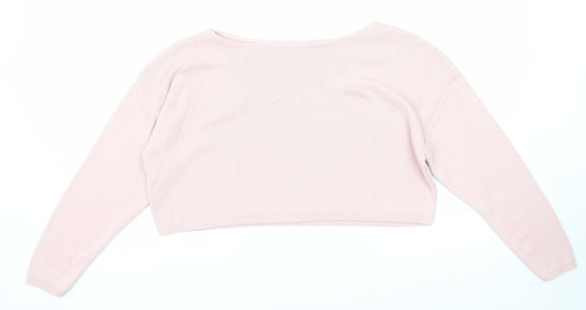 Womens UK Size S Nasty Gal Pink Pullover Jumper