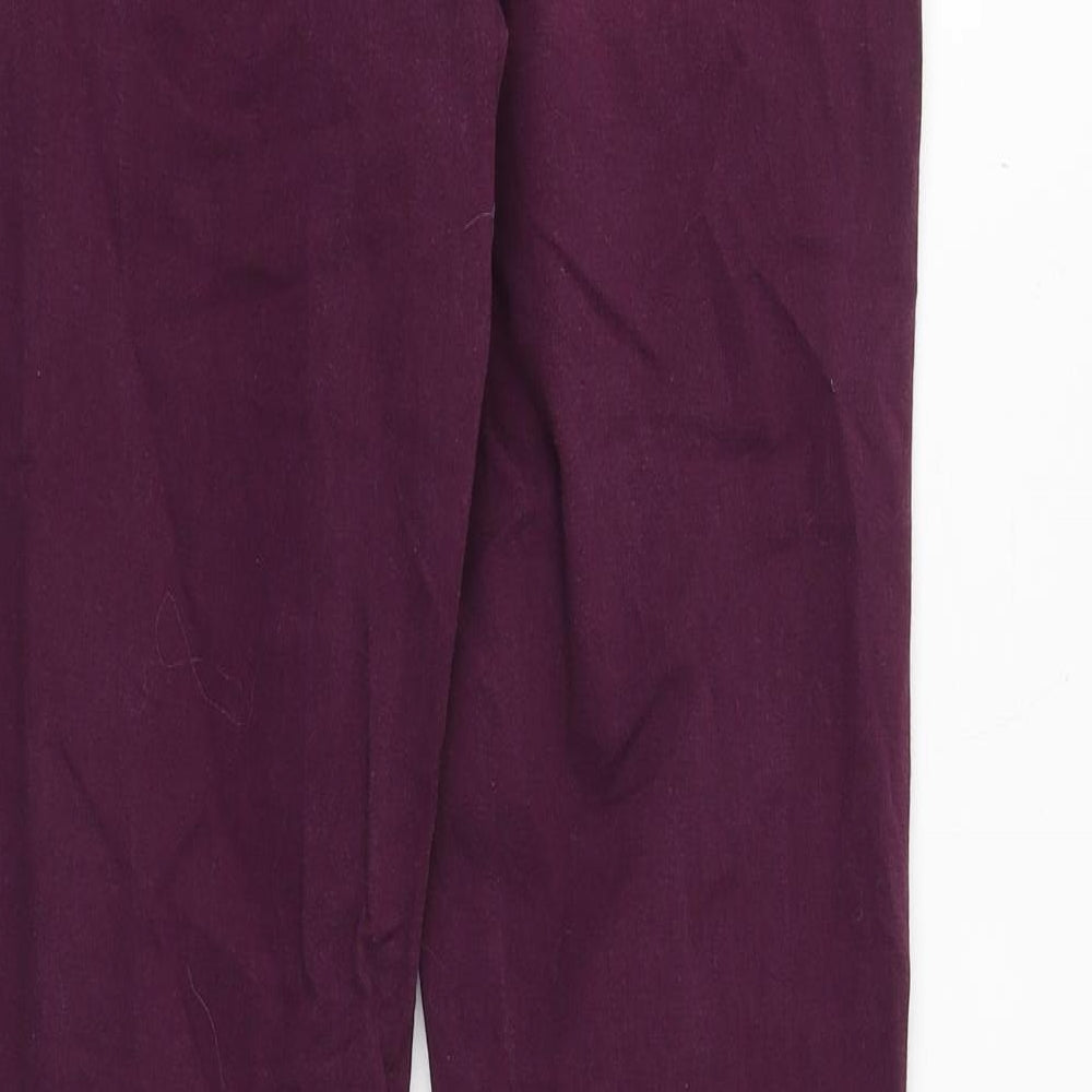 Oasis Womens Red Cotton Skinny Jeans Size 10 Regular Zip