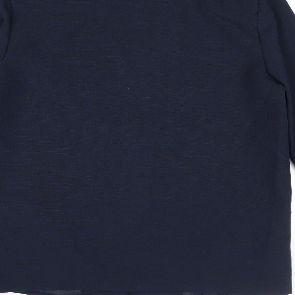 Classics Womens Blue Jacket Blazer Size 14 Button