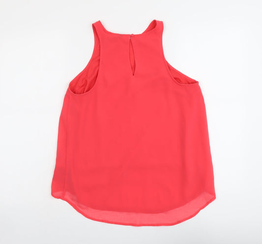 Womens UK Size 8 H&M Pink Basic Tank