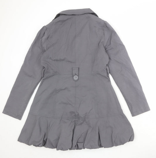 Red Herring Womens Grey Jacket Size 12 Button