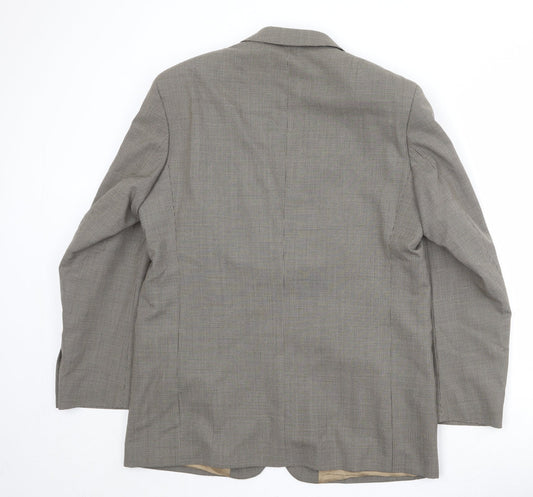 Mens UK Size 42 Brook Taverner Regular Beige Suit Jacket