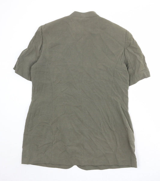 Country Casuals Womens Green Modal Jacket Blazer Size 14