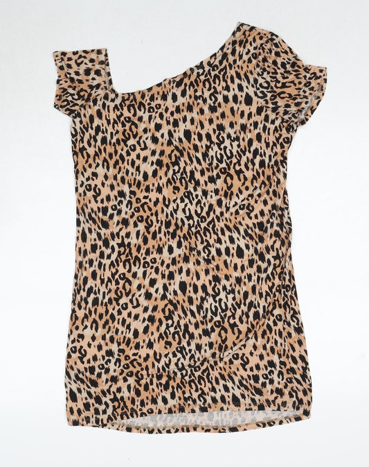 Womens UK Size 8 Very Brown Basic Blouse