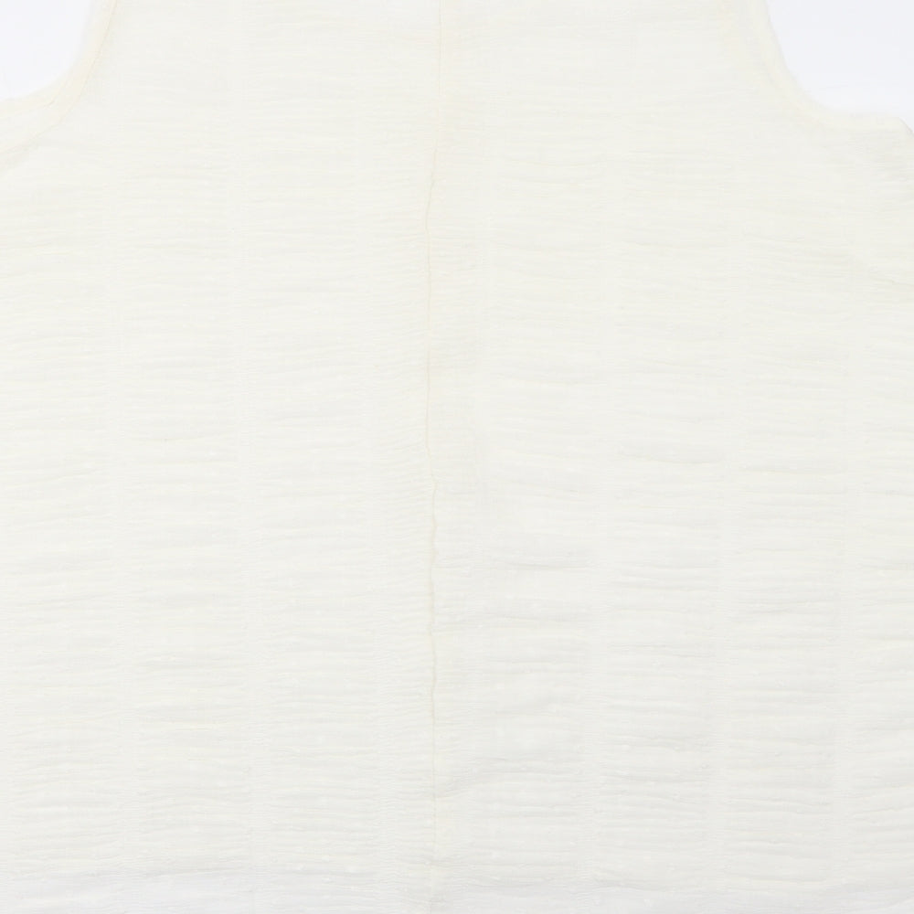 Womens UK Size 22 Yours Ivory Basic Tank