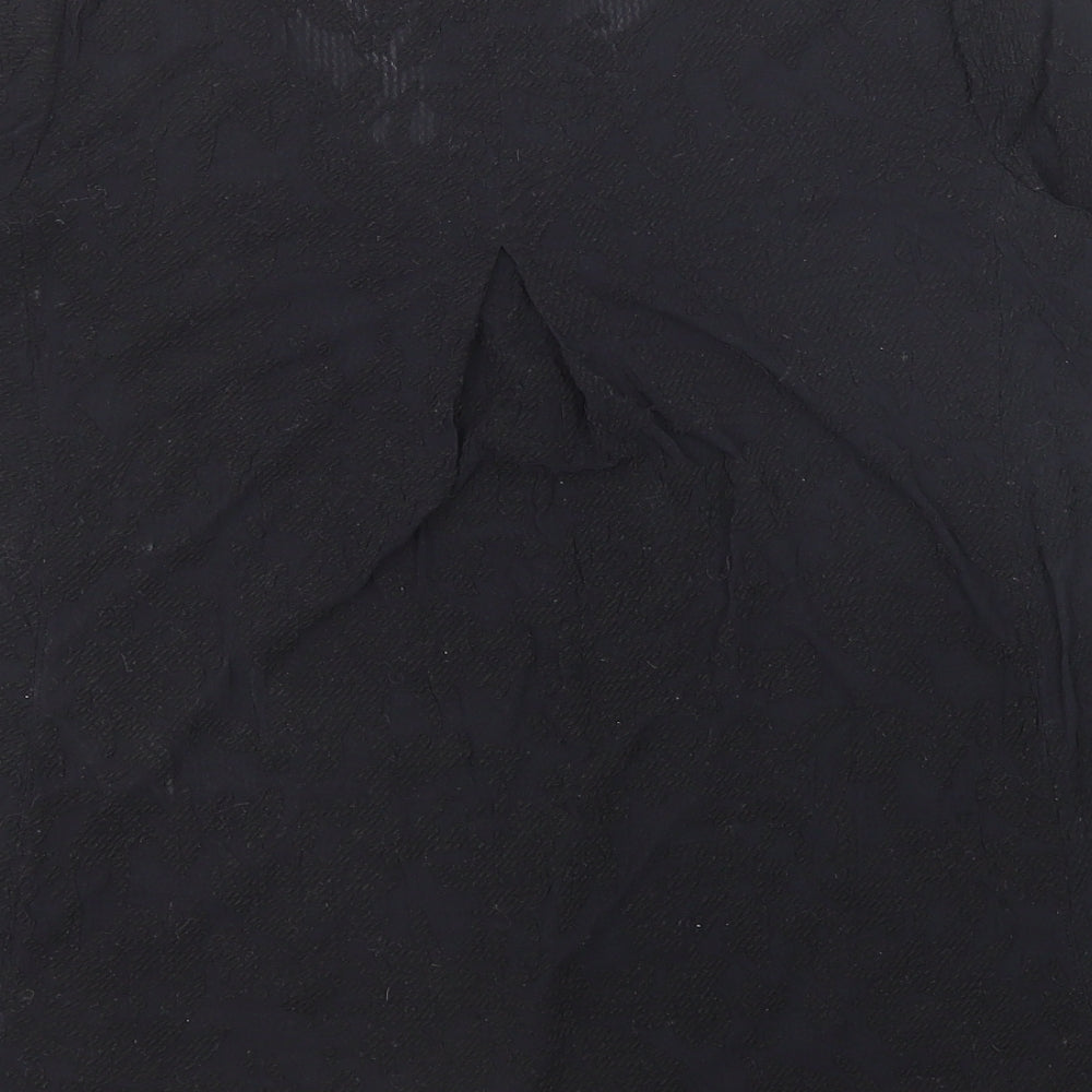Womens UK Size 12 Marks and Spencer Black Basic Blouse