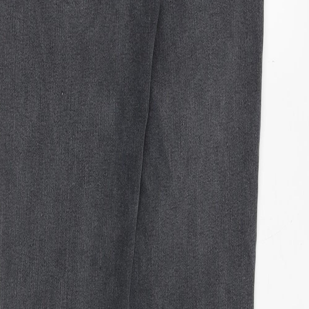 And/Or Womens Grey Cotton Skinny Jeans Size 28 in Extra-Slim Zip