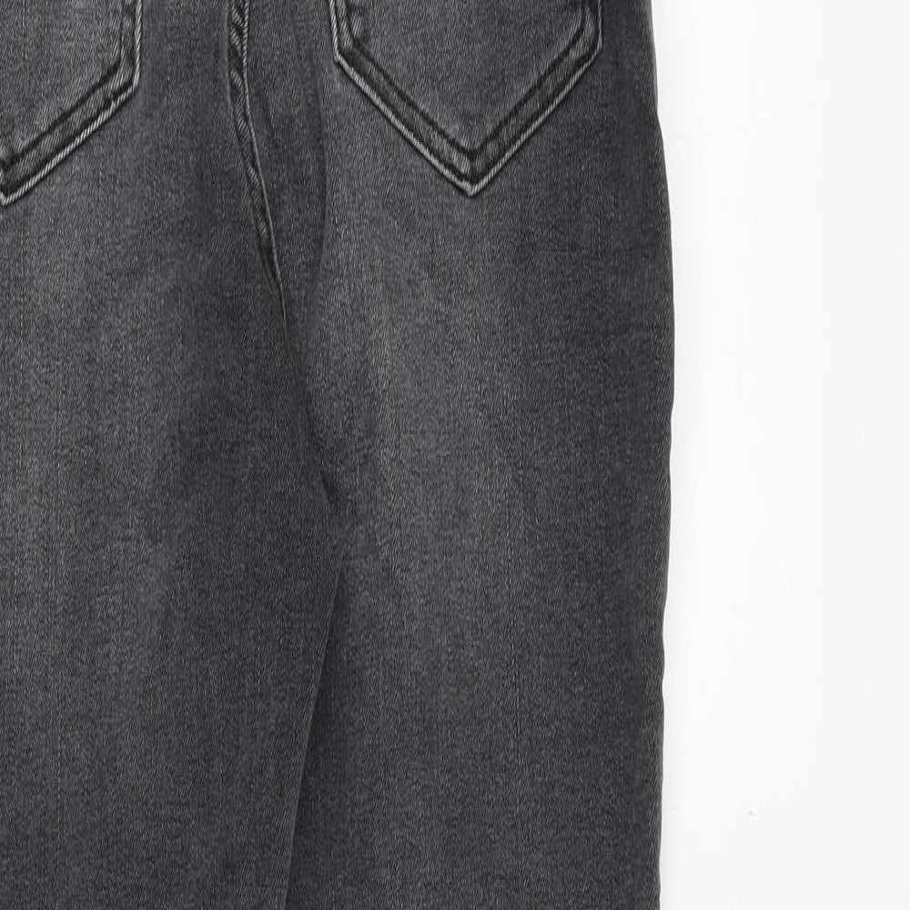 Womens UK Size 10 H&M Regular Fit Skinny Grey Jeans