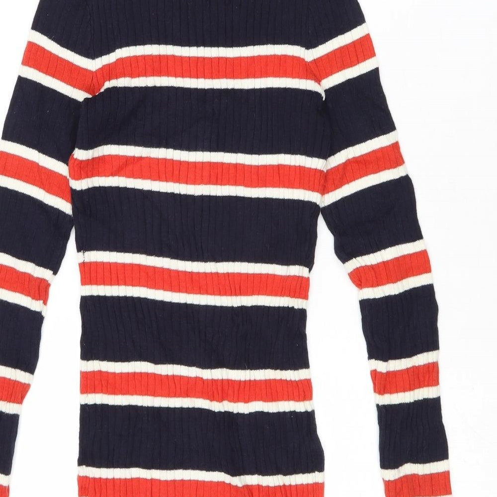 Womens UK Size 4 Divided by H&M Multicoloured Pullover Jumper