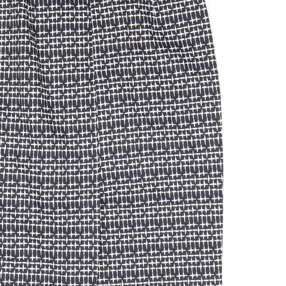 Great Plains Womens Multicoloured Geometric Polyester Straight & Pencil Skirt Size 10 Zip