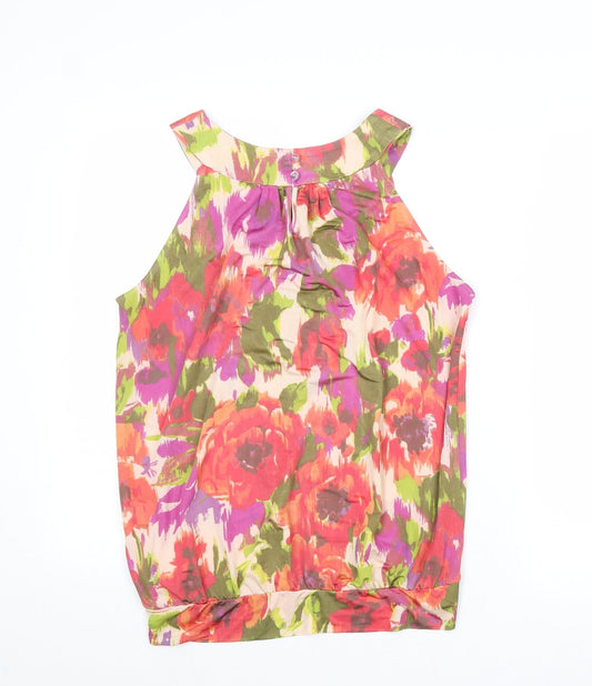 Womens UK Size M Wallis Multicoloured Basic Tank