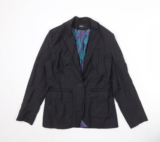 Womens UK Size 10 Marks and Spencer Regular Black Blazer
