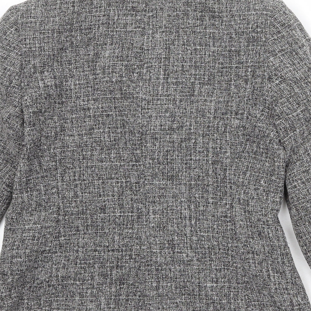 BHS Womens Black Polyester Jacket Blazer Size 8