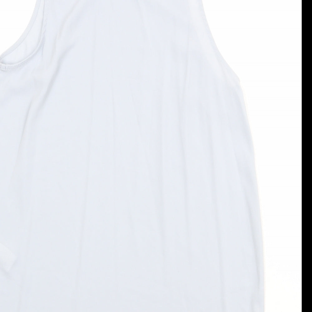 Womens UK Size 12 New Look Blue Basic Tank