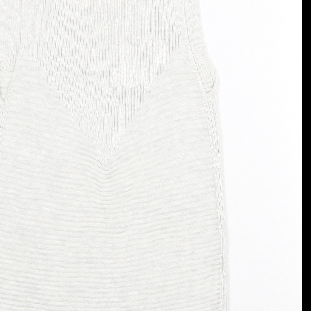 Gap Womens Grey Boat Neck Polyester Pullover Jumper Size S - Textured