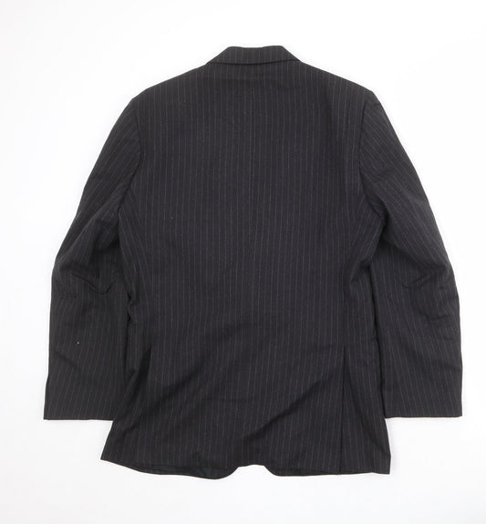 Mens UK Size 38 St Michael Regular Black Suit Jacket