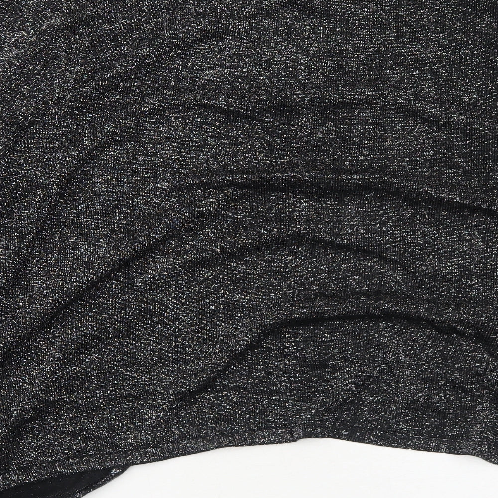 Womens UK Size 18 Cotton Traders Black Cardigan Jumper