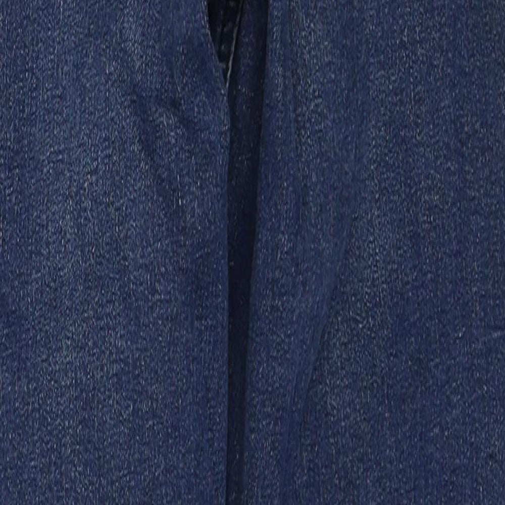 Topshop Womens Blue Cotton Skinny Jeans Size 25 in L30 in Regular Zip