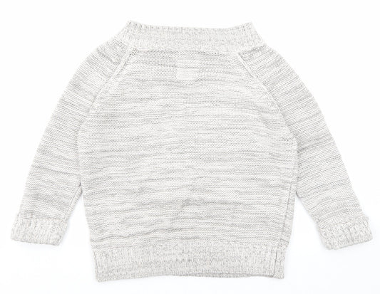 Womens UK Size 10 Debenhams Grey Pullover Jumper