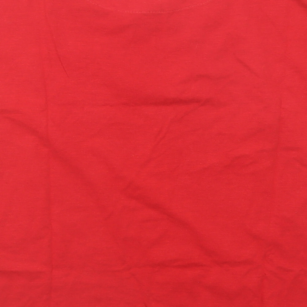 Womens UK Size S NEXT Red Basic T-Shirt