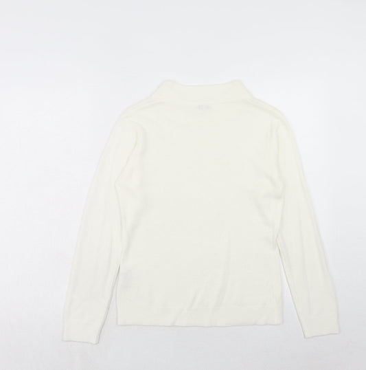 Womens UK Size 8 NEXT Ivory Pullover Jumper