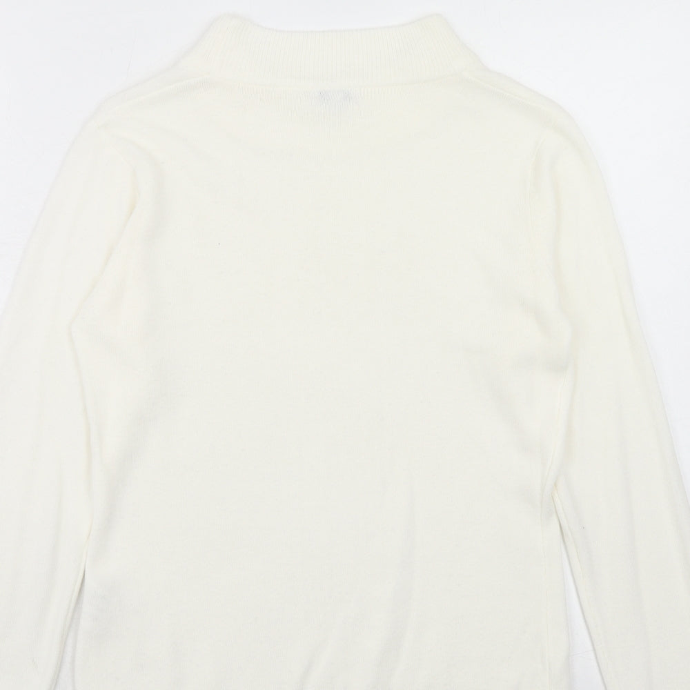 Womens UK Size 8 NEXT Ivory Pullover Jumper