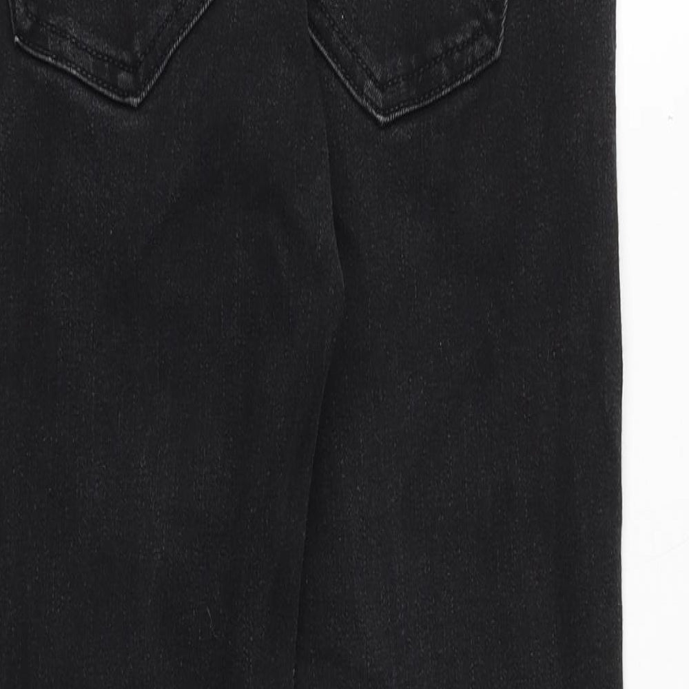 Hollister Womens Black Cotton Straight Jeans Size 26 in Regular Zip