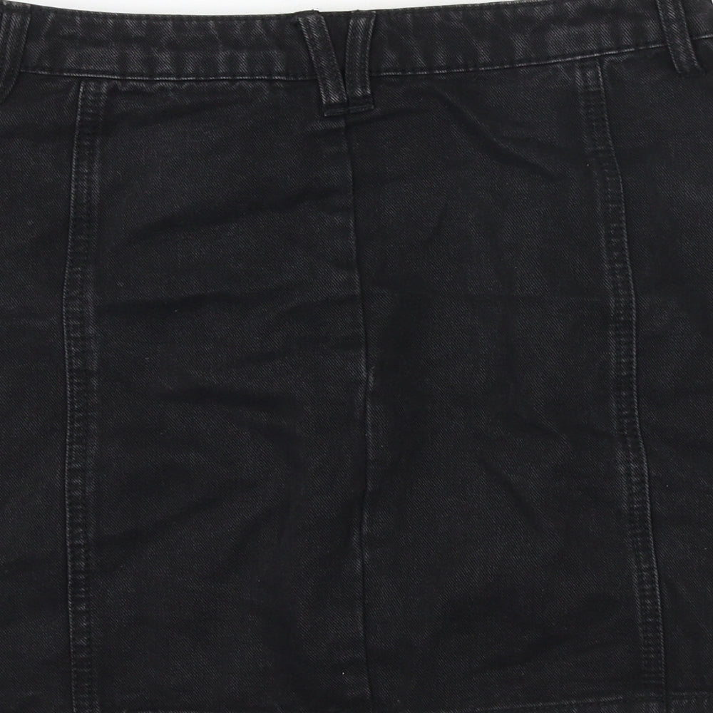 Womens UK Size 10 Stradivarius A-Line Denim Skirt