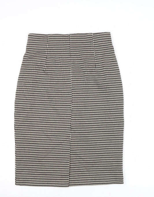 Marks and Spencer Womens Multicoloured Geometric Polyester Straight & Pencil Skirt Size 8