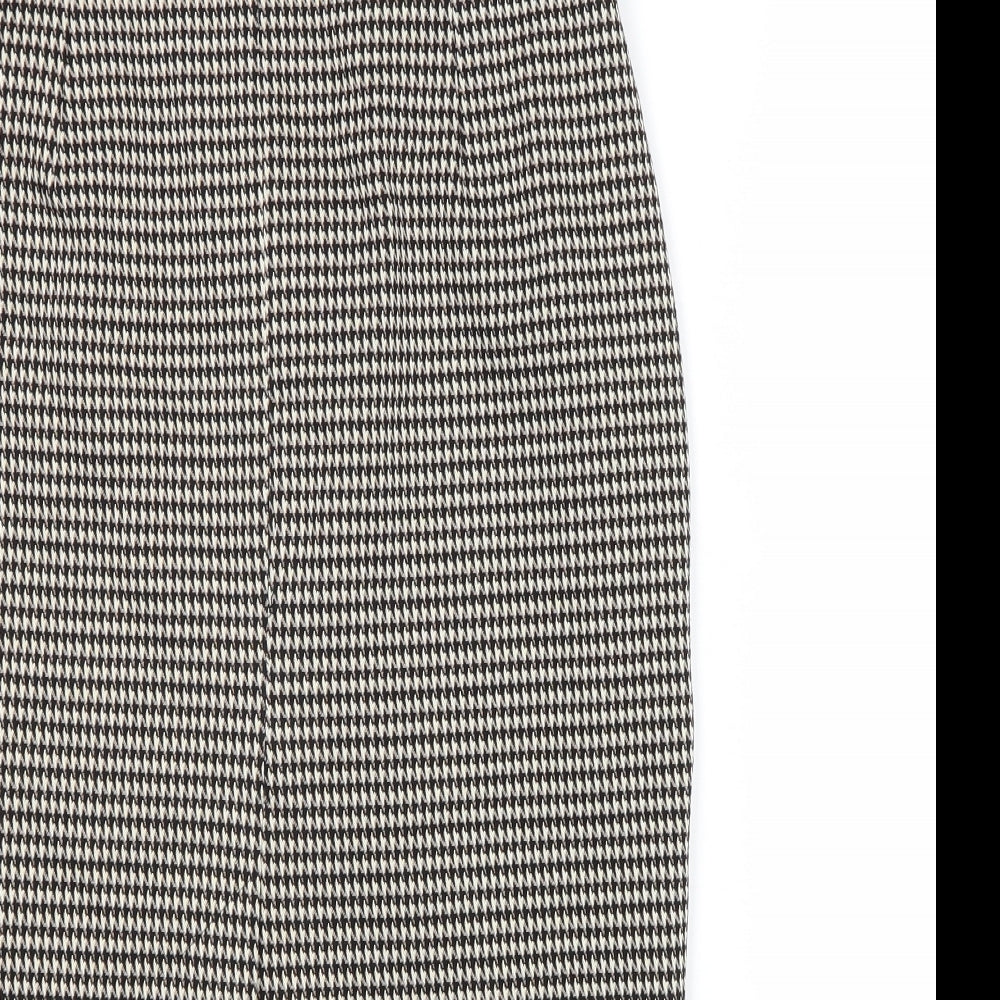 Marks and Spencer Womens Multicoloured Geometric Polyester Straight & Pencil Skirt Size 8