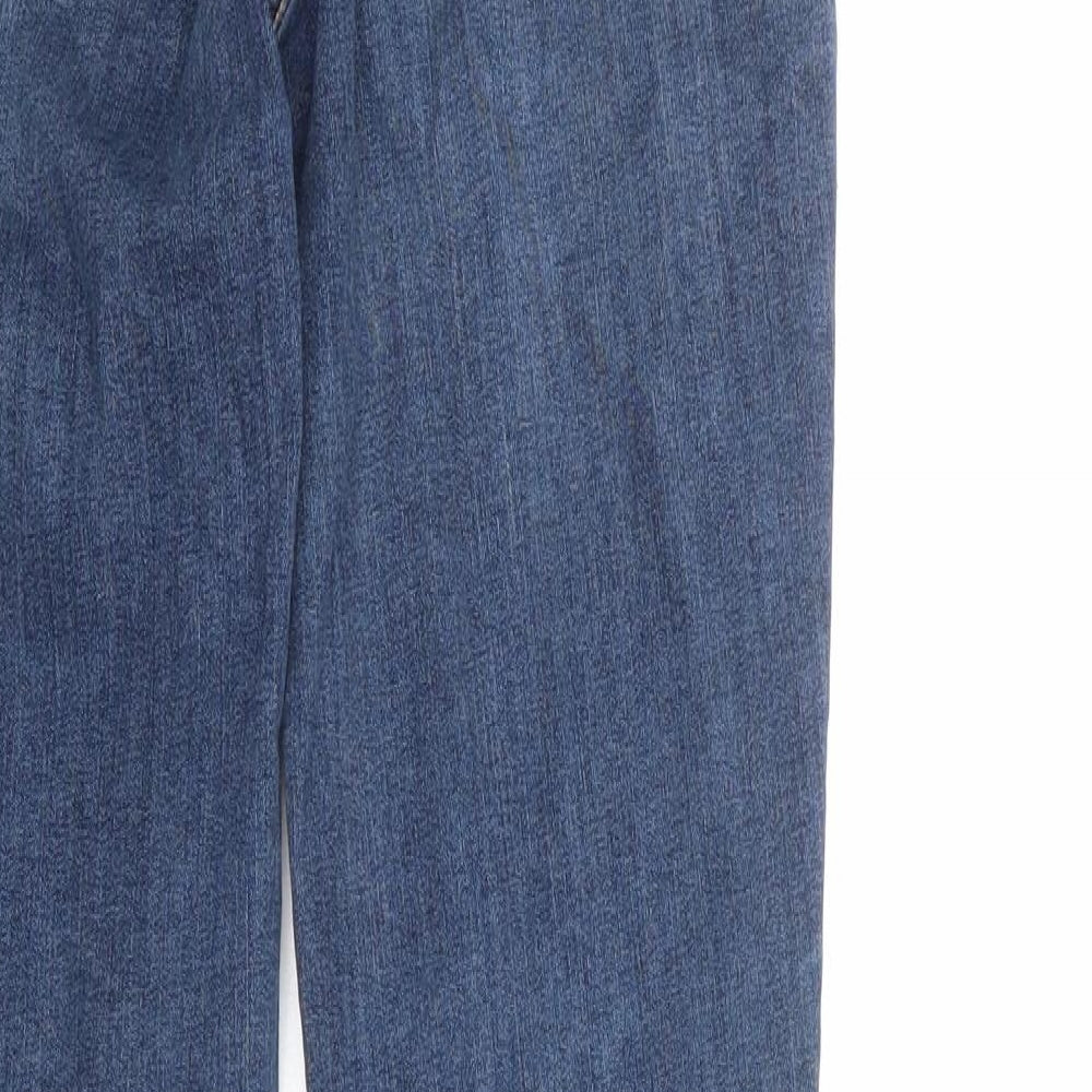 COLLUSION Womens Blue Cotton Skinny Jeans Size 28 in Regular Zip