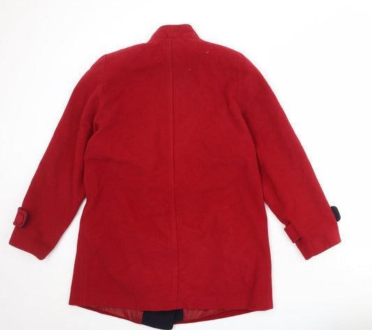 EWM Womens Red Jacket Size 12 Button