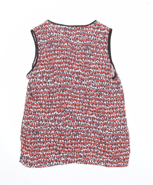 Womens UK Size M Zara Red Basic Tank