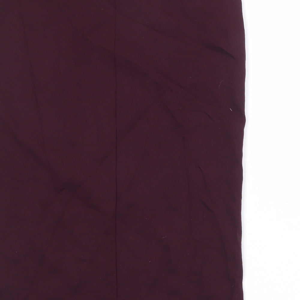 Principles Womens Purple Viscose A-Line Skirt Size 12