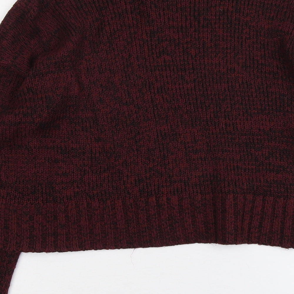 Womens UK Size S New Look Red Pullover Jumper