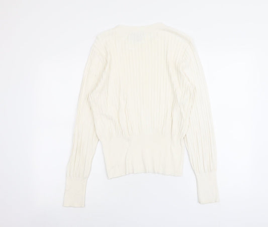 Womens UK Size S H&M Ivory Pullover Jumper
