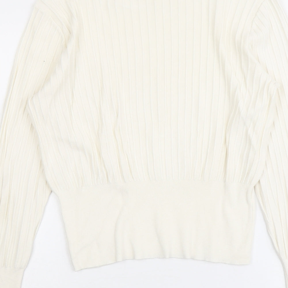 Womens UK Size S H&M Ivory Pullover Jumper