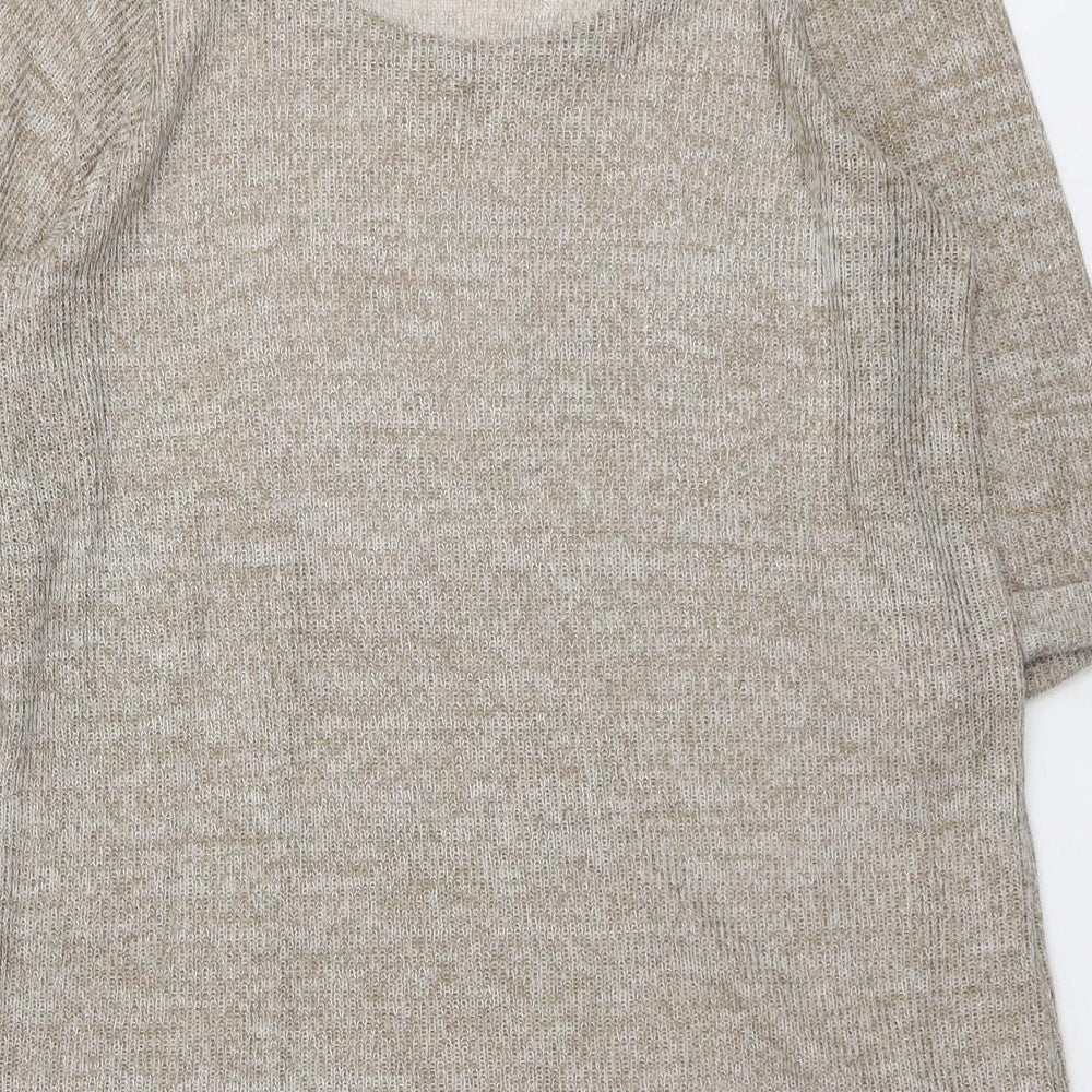 Womens UK Size 14 New Look Beige Pullover Jumper