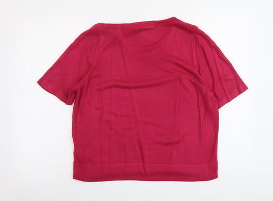 Womens UK Size 16 Marks and Spencer Pink Pullover Jumper