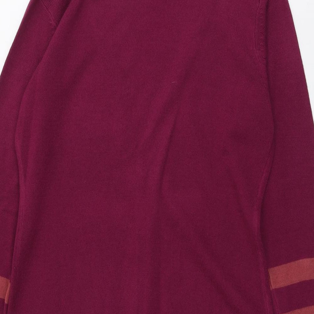 Womens UK Size 8 South Purple Cardigan Jumper